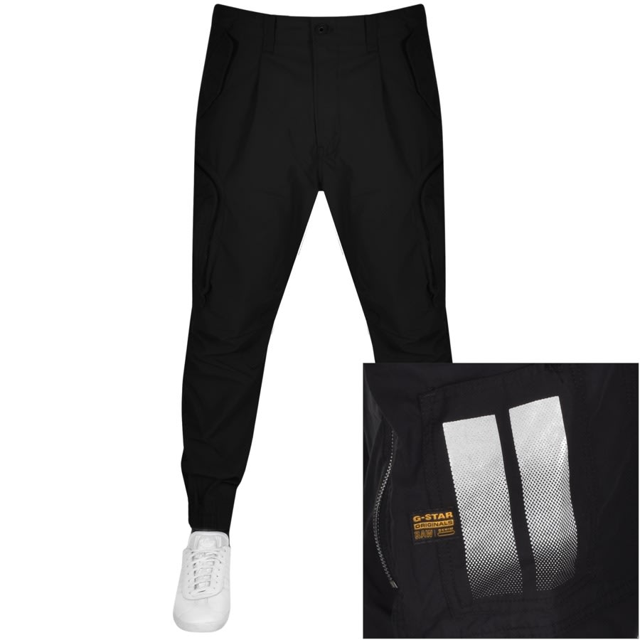 Alternative Image for ProductG Star Raw Flight Cargo Tapered Trousers Black1